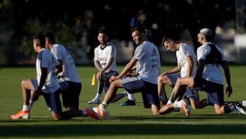 La lluvia obliga a suspender el entrenamiento de Argentina