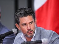 Alejandro Carlos Irarragorri Gutierrez, es un empresario mexicano. Es el fundador y actual Presidente del Consejo de Administracion de Grupo Orlegi during the presentation of the official venue for the Mexico (Mexican National Team) vs Suriname match on June 11 corresponding to the Nations League, at Torreon Convention Center, on April 25, 2022.
<br><br>
Alejandro Carlos Irarragorri Gutierrez, es un empresario mexicano. Es el fundador y actual Presidente del Consejo de Administracion de Grupo Orlegi durante la presentacion de la sede oficial del partido Mexico (Seleccion Mexicana) vs Suriname el proximo 11 de Junio correspondiente a la Nations League, en el Centro de Convenciones de Torreon, el 25 de Abril de 2022.