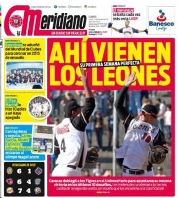 Portadas de la prensa mundial