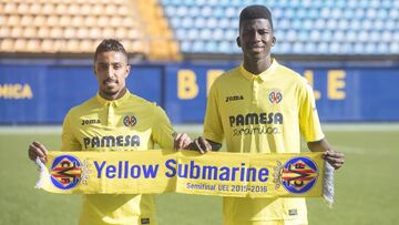 31/01/18 LOS JUGADORES SAUDIES SALEM AL DAWSARI Y JABER ESSA PRESENTADOS EN EL ESTADIO DE LA CERAMICA PRESENTACION NUEVOS JUGADORES DEL VILLARREAL