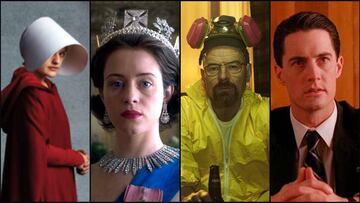 Fotogramas de El cuento de la criada, The Crown, Breaking Bad y Twin Peaks.