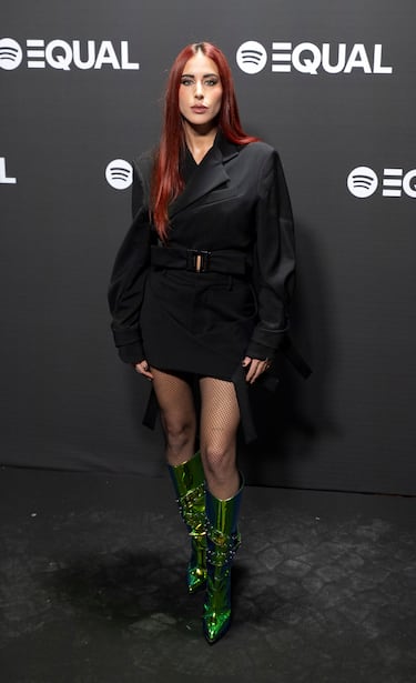 Vicco posa en la alfombra roja de  segunda edición de la gala benéfica en apoyo a las mujeres en la industria.