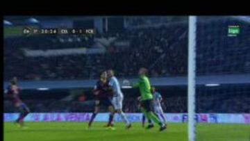 ?Hubo empuj¨®n de Bartra antes del gol anulado al Celta?