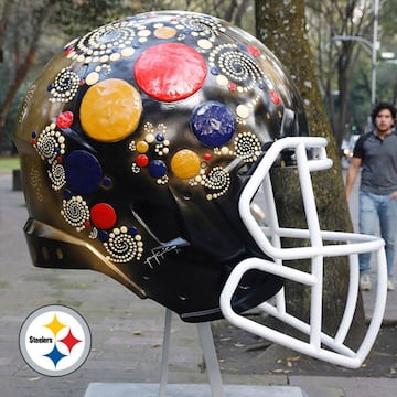 Los 32 cascos de los equipos de la NFL en versión artística