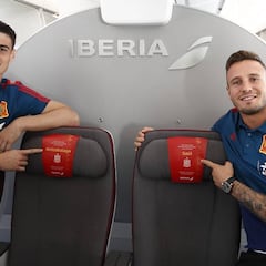 España llega a Bucarest para jugar ante Rumanía