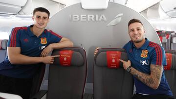 Kepa y Saúl, con la Selección