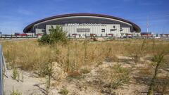Así están las obras de jardinería del Wanda Metropolitano