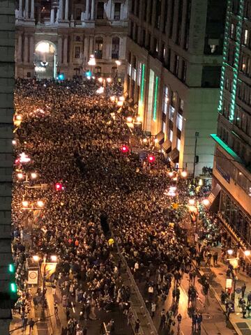 La llegada de los Eagles a Philadelphia tras el Super Bowl LII