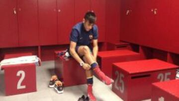 Imagen de archivo de Neymar, en el vestuario local del Camp Nou