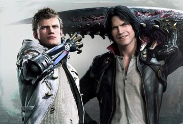 Render de Nero y Dante en Devil May Cry 5.