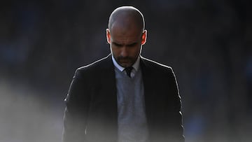 El entrenador del Manchester City, Pep Guardiola.