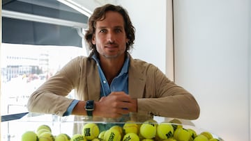 El director del Mutua Madrid Open, Feliciano López, durante una rueda de prensa que ofreció este jueves.