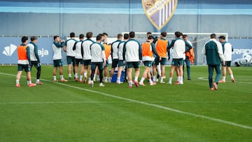 Entrenamiento Málaga CF.
