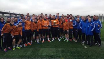 Cristiano, con el Balón de Oro.