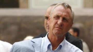 <b>EL ENTORNO. </b>Cruyff alabó a Guardiola ayer en una entrevista.