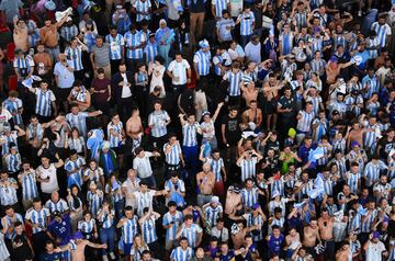 Así vivió la afición argentina la victoria ante Australia en Qatar