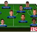 El once ideal de la primera vuelta de la Premier League 2015/16