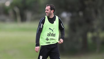 Godín con Uruguay.