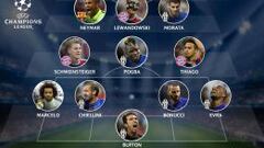 Neymar, Marcelo, Thiago y Morata, en el once ideal