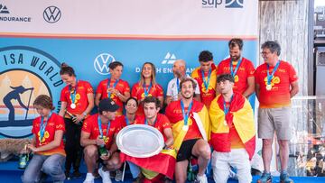 La selección española de SUP, campeona del mundo en Dinamarca. 2024.