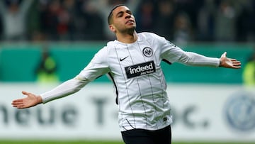 El centrocampista del Eintracht de Frankfurt, Omar Mascarell, durante un partido.