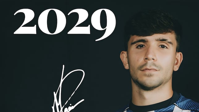 Doble premio para Pablo Marín: renovación y dorsal del primer equipo