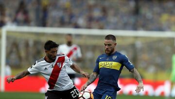 Milton Casco y Nahitan Nandez.