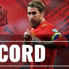 Sergio Ramos, nuevo récord con España