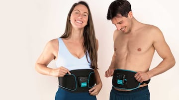 Así trabaja el cinturón abdominal con 9 programas de entrenamiento que fortalece el core mientras estás en casa y que está disponible en Amazon.