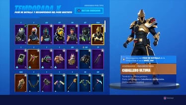 Fortnite Temporada 10: todos los skins del Pase de Batalla