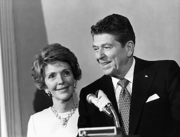 Nancy Reagan, esposa del presidente Ronald Reagan. Fallecida el domingo 6 de marzo a los 94 años. 