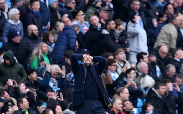 Pep Guardiola sufrió mucho ante el Everton. 