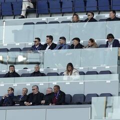 Bragarnik y Pini presencian en Málaga el empate del Elche