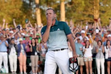 Sergio Garcia celebrates winning his first major.