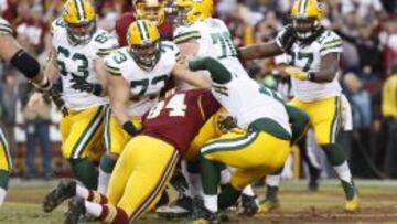 La Linea ofensiva de los Packers debe evitar la presión sobre Rodgers. Los Redskins ya le llegaron el la Wild Card, sino cortan esa hemorragia quizás no logren "sobrevivir".