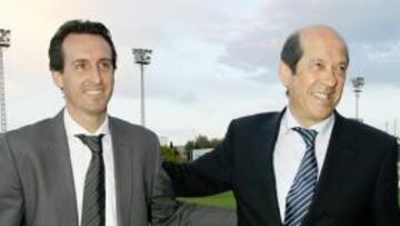 <b>CONTENTOS.</b> Unai y Llorente mostraron su satisfacción por seguir, como mínimo, un año más juntos.