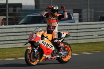 Cinco victorias conquistó Marc en la temporada 2016. Argentina, Estados Unidos, Alemania, Aragón y Japón, además de cuatro segundos puestos y tres terceros, le alzaron al de Cervera como el piloto más regular de la temporada. Valentino Rossi quedó subcampeón.