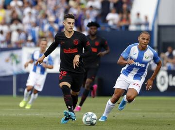 Mario Hermoso, en el partido entre Atlético y Leganés.