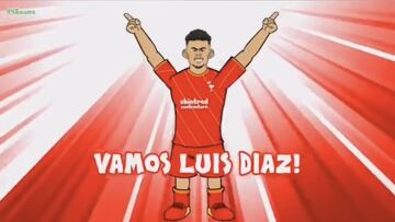 Luis Díaz y su canción que es viral en Inglaterra
