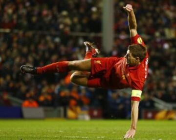 Steven Gerrard. Siempre fiel al Liverpool, ha rechazado varias propuestas de grandes clubes de Europa.