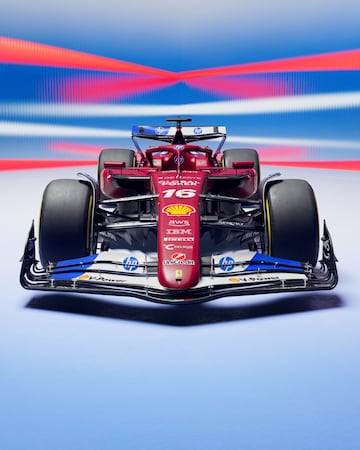 El dise?o especial de los italianos para los monoplazas y monos de sus pilotos Charles Leclerc y Lewis Hamilton.