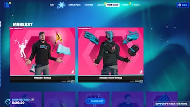 The world's most subscribed YouTuber hits Fortnite: these are MrBeast's outfits