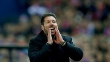 El entrenador argentino del Atlético de Madrid Diego Simeone.