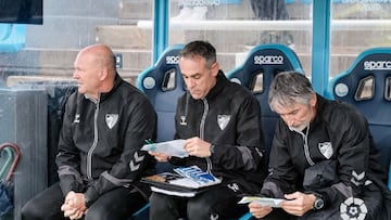 Pepe Mel con Nacho P¨¦rez y Nacho Oria.