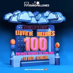 Euromillones: comprobar los resultados del sorteo de 'Lluvia de millones', hoy 21 de enero