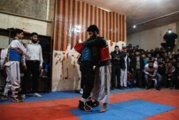 El taekwondo para evadirse de la guerra en Siria