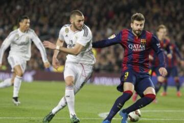 Pase de gol de Benzema a Cristiano Ronaldo. 1-1.