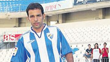 <b>ILUSIONADO. </b>Javi Calleja se vistió de corto ayer en La Rosaleda.