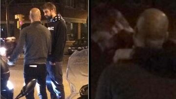Guardiola y Piqué se reencuentran en Barcelona.