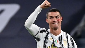 Cristiano Ronaldo celebra uno de sus goles con la Juventus. 